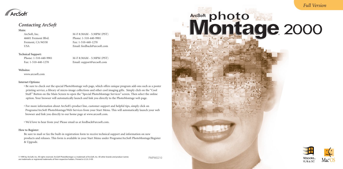 PhotoMontage 2000 manual