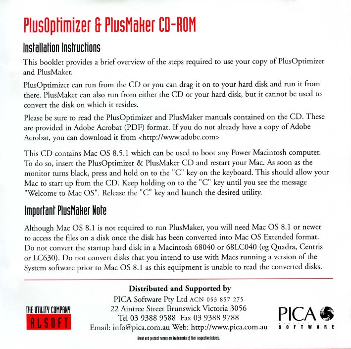 PlusOptim Maker instructions