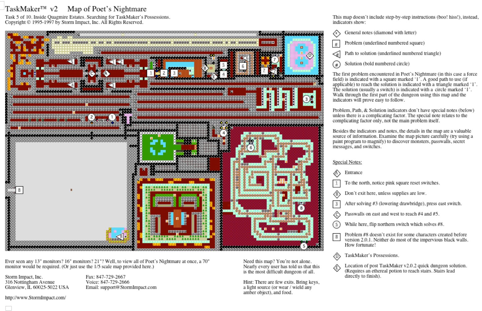 Poets Nightmare map
