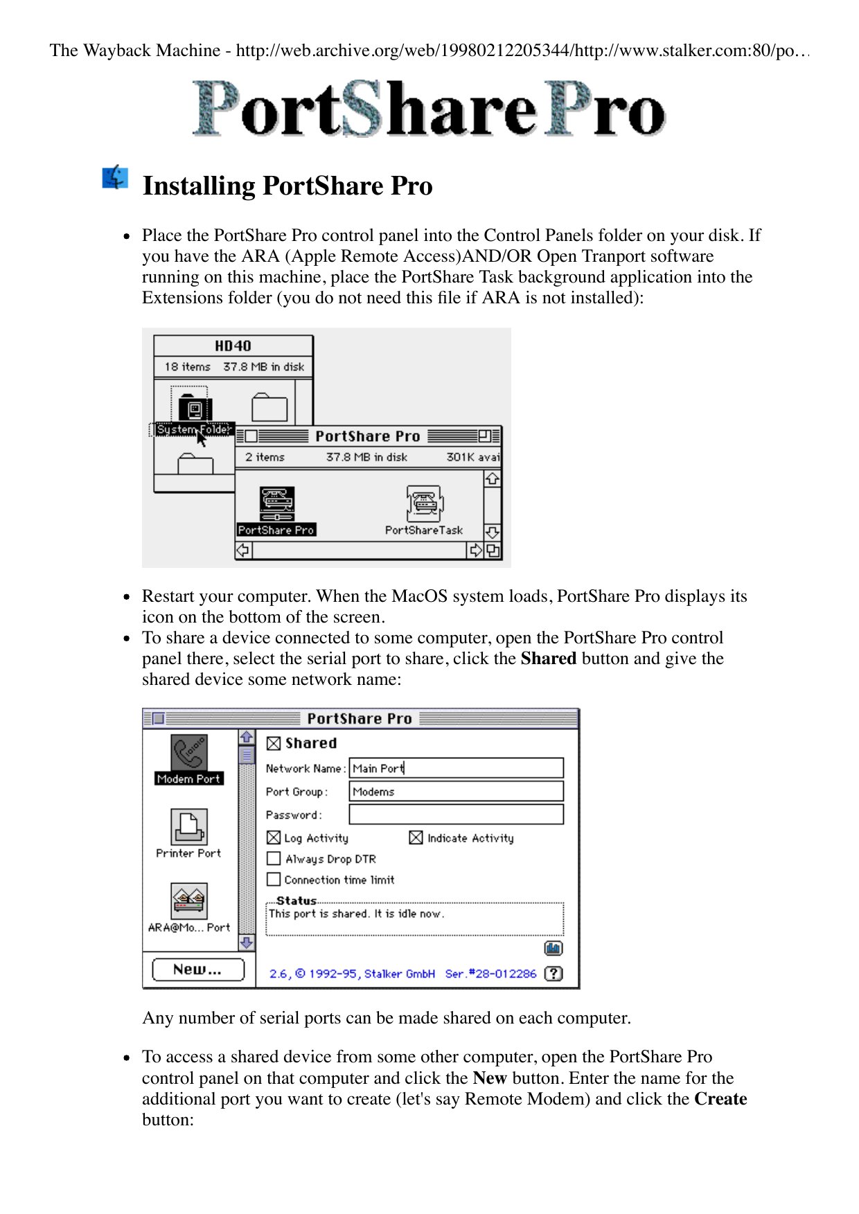 PortShare Install