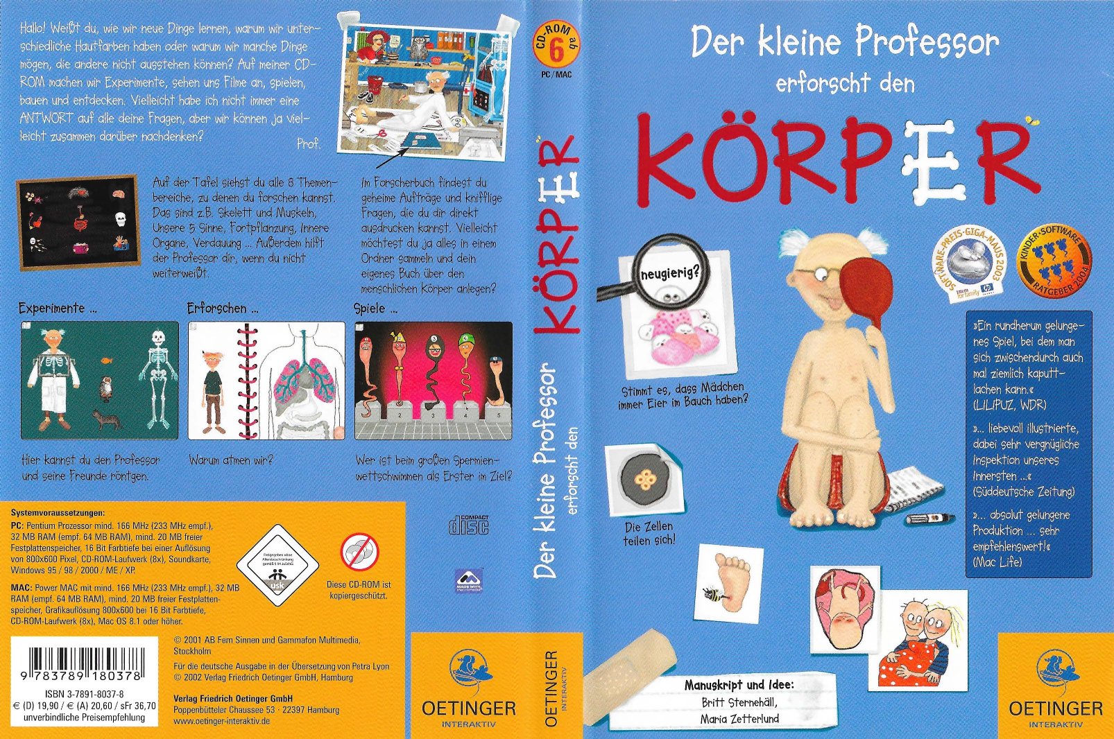 Professor DVD Booklet