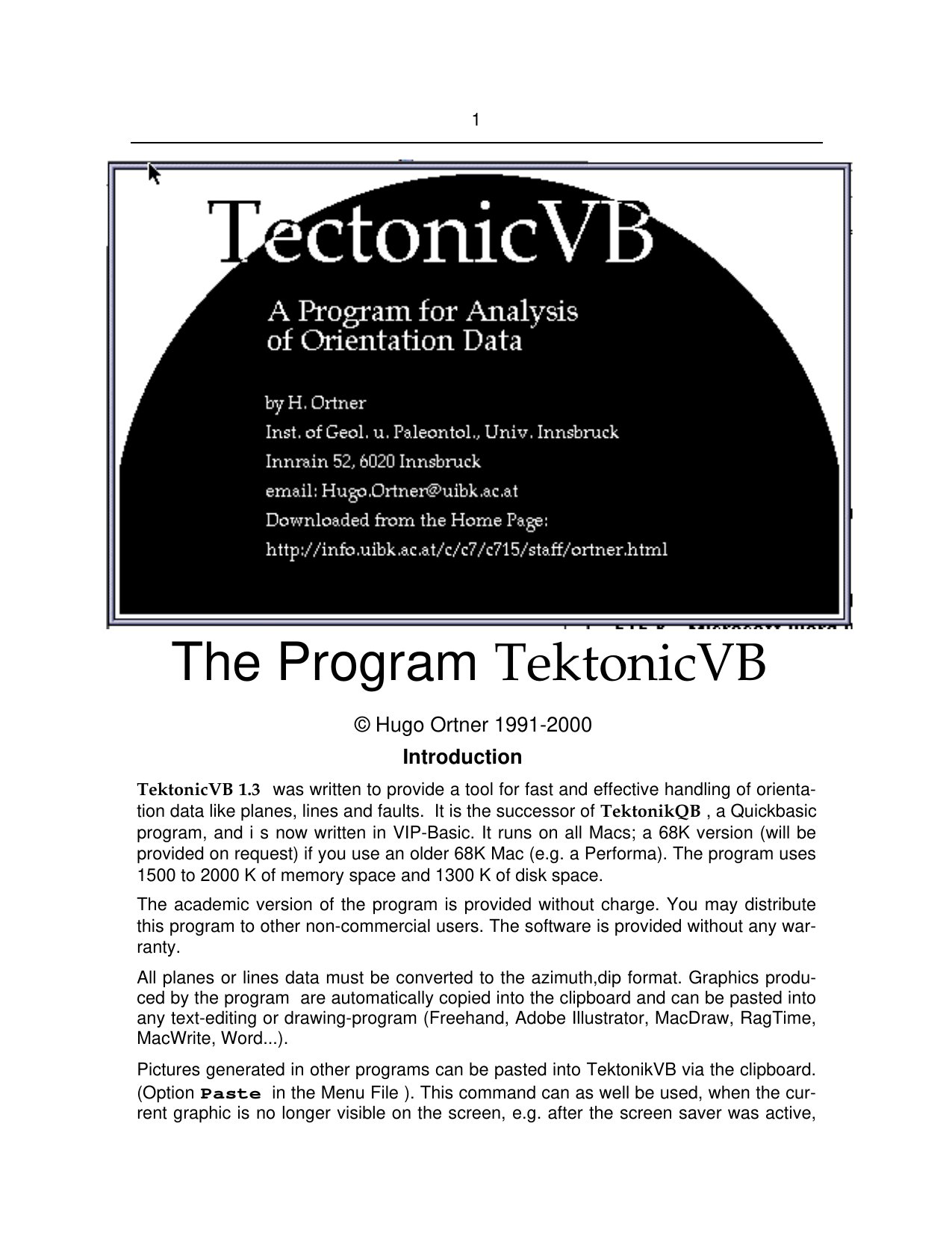 Program Documentation 1.2