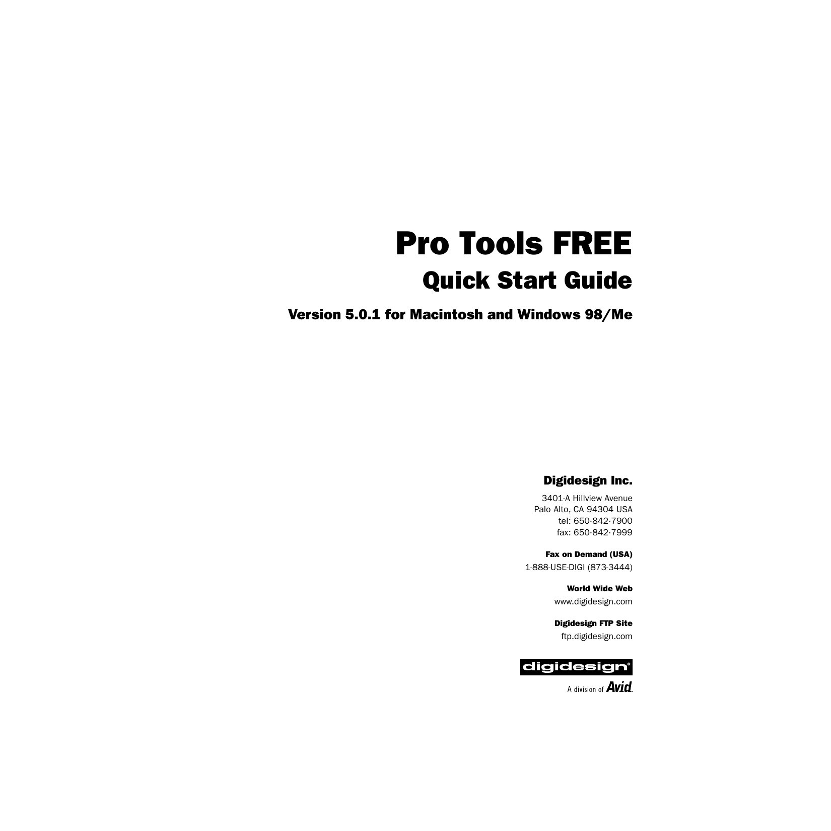 PT FREE Quick Start Guide