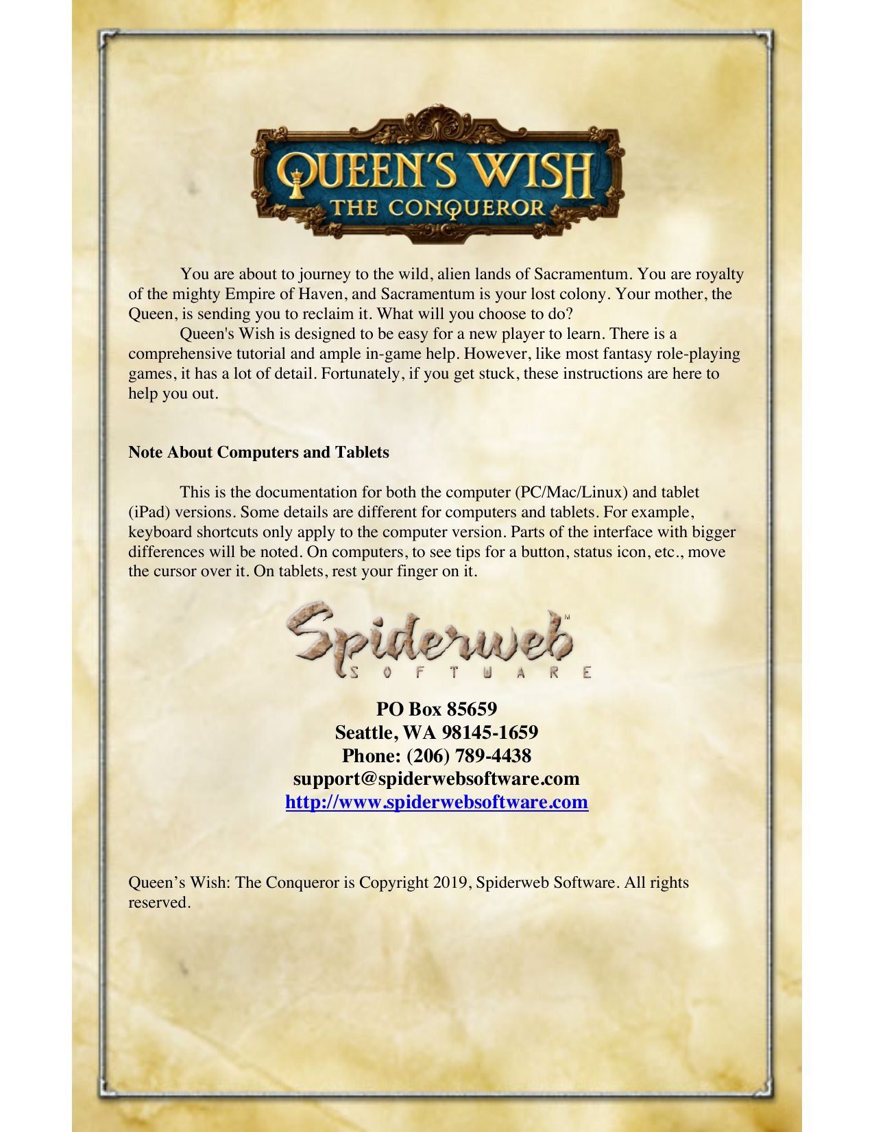 QueensWishInstructions