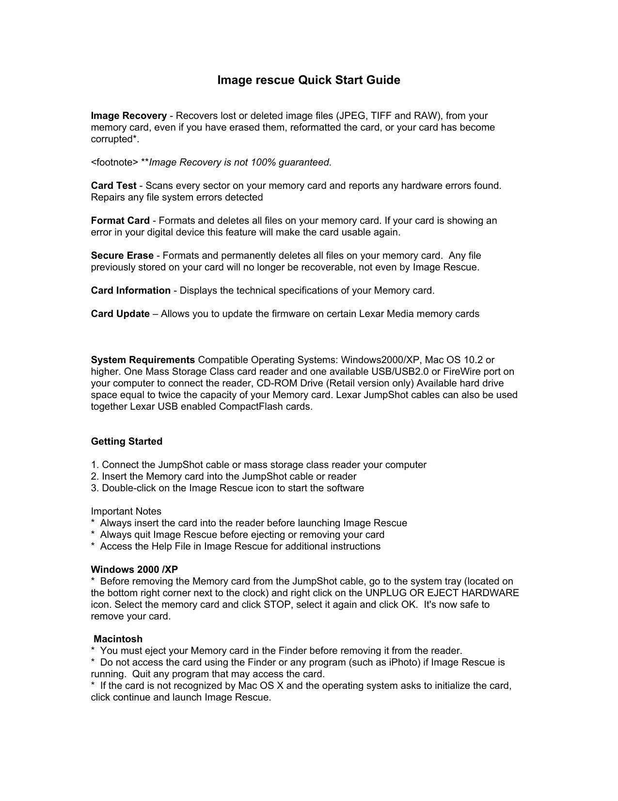 Quick Start Guide