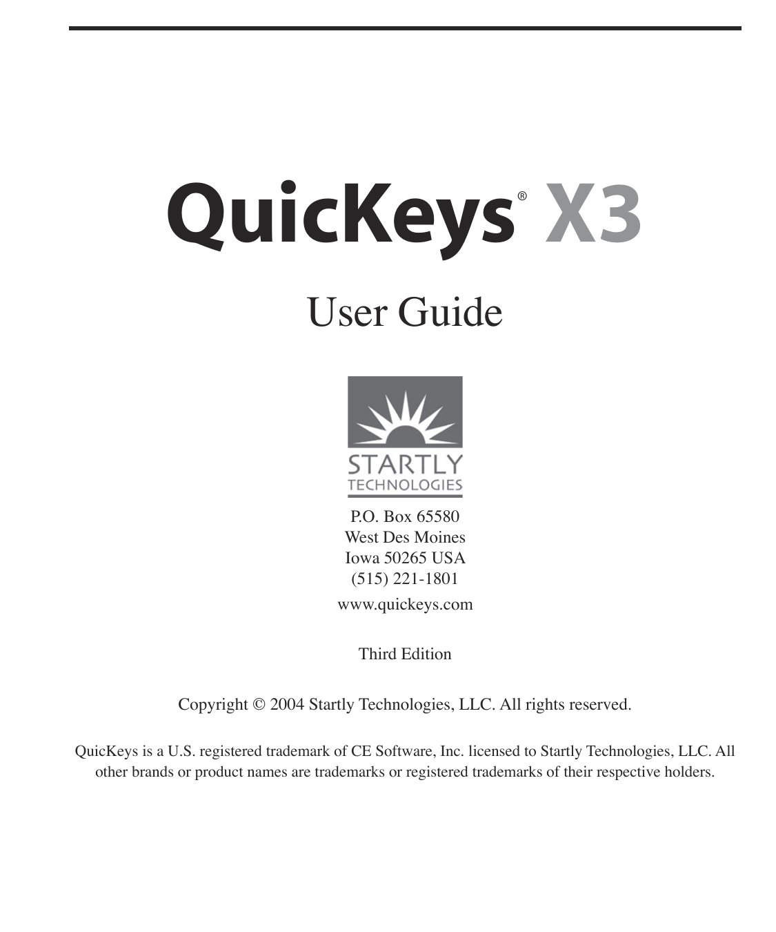 QuicKeysX3 UserGuide