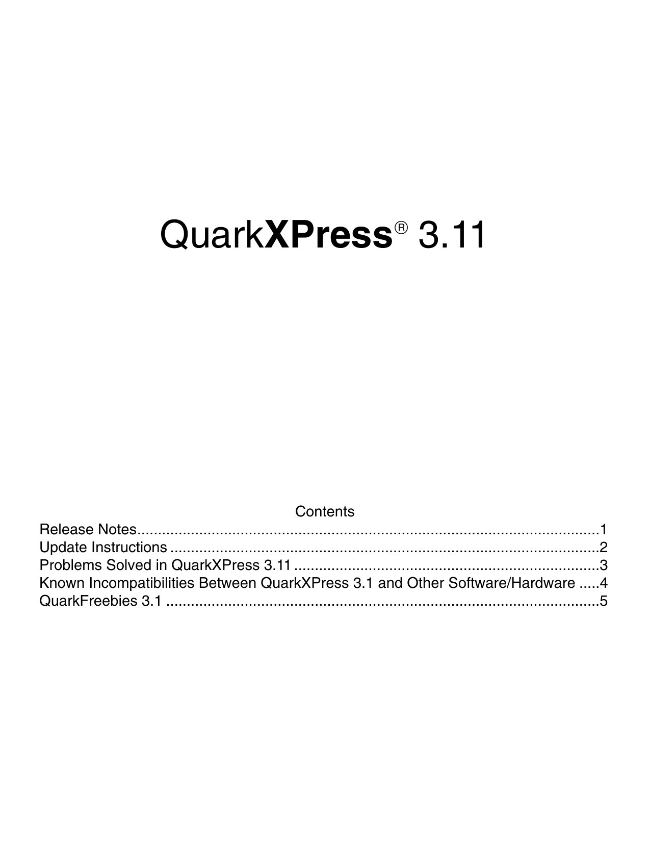 QXP 3.11 US Update