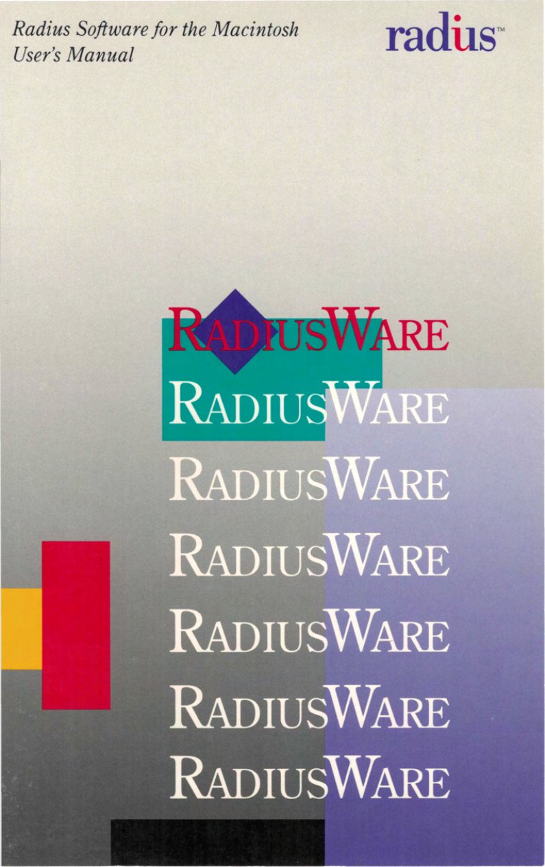 RadiusWare Users Manual March 1991 compressed