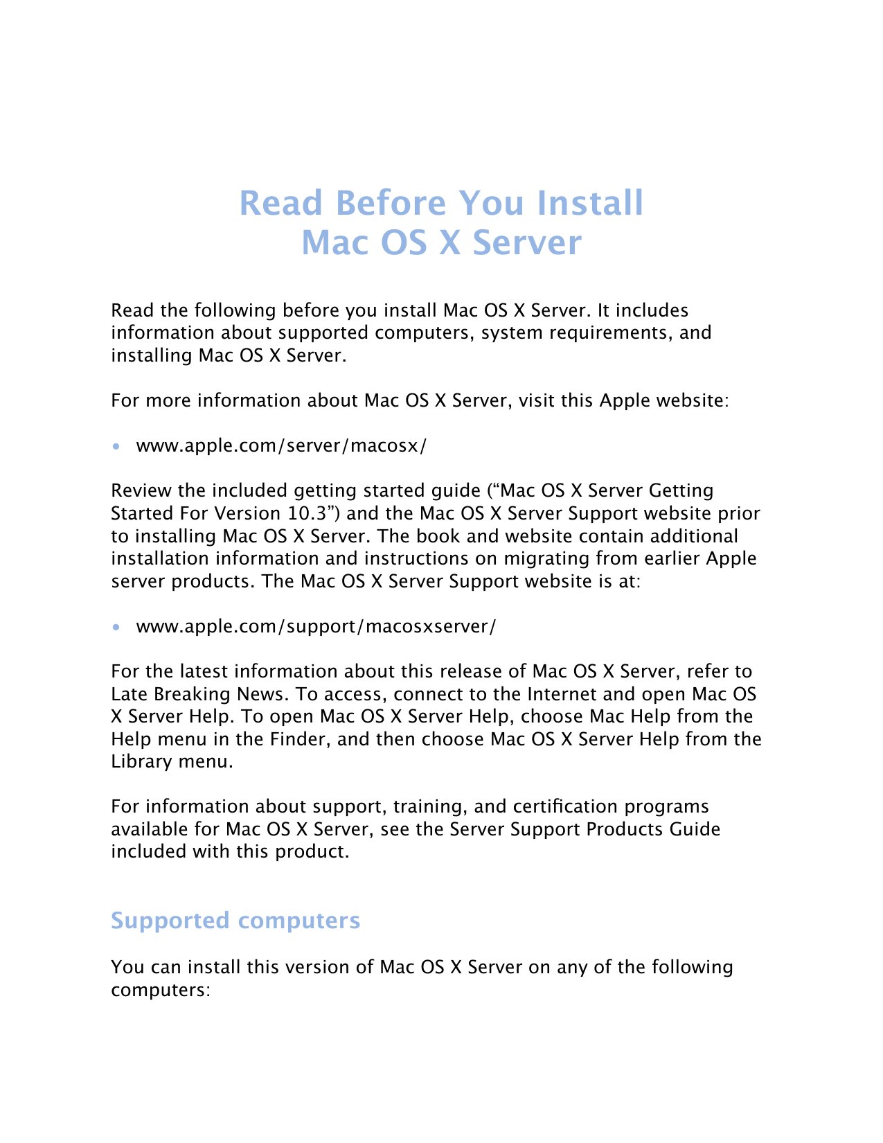 READ BEFORE YOU INSTALL