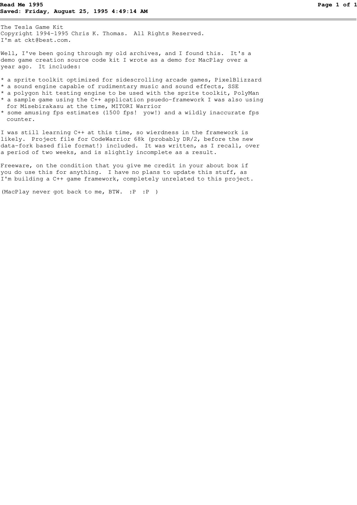 Read Me 1995