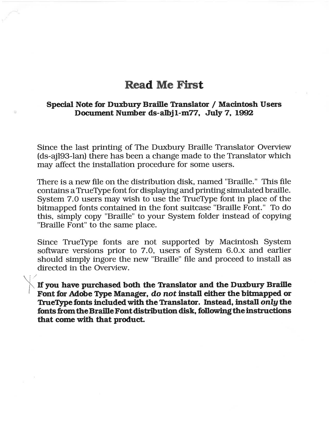 Read Me First 4