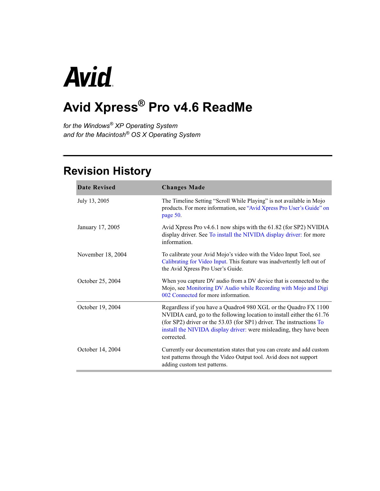 README XpressPro 4 6