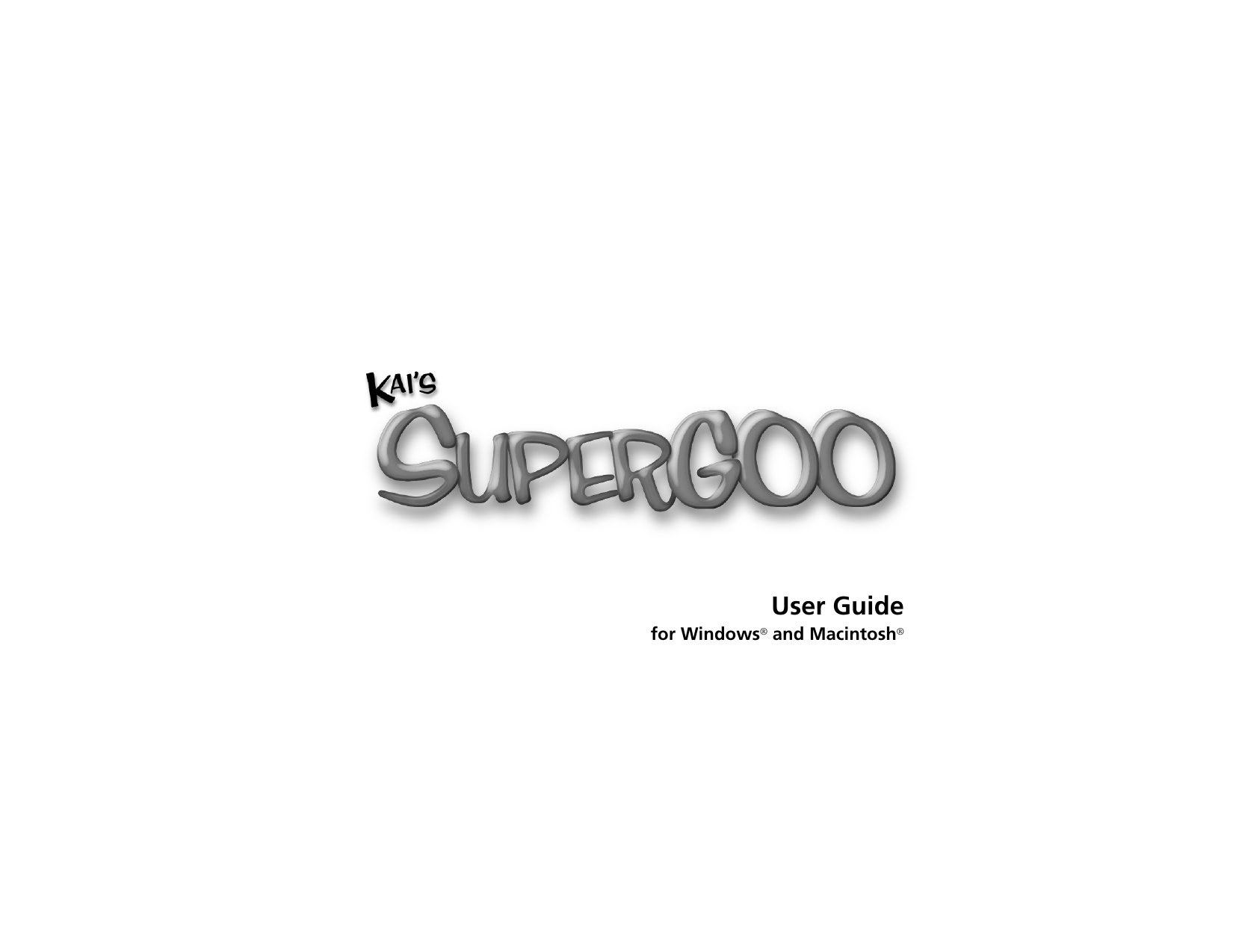 Retail SuperGOO Manual