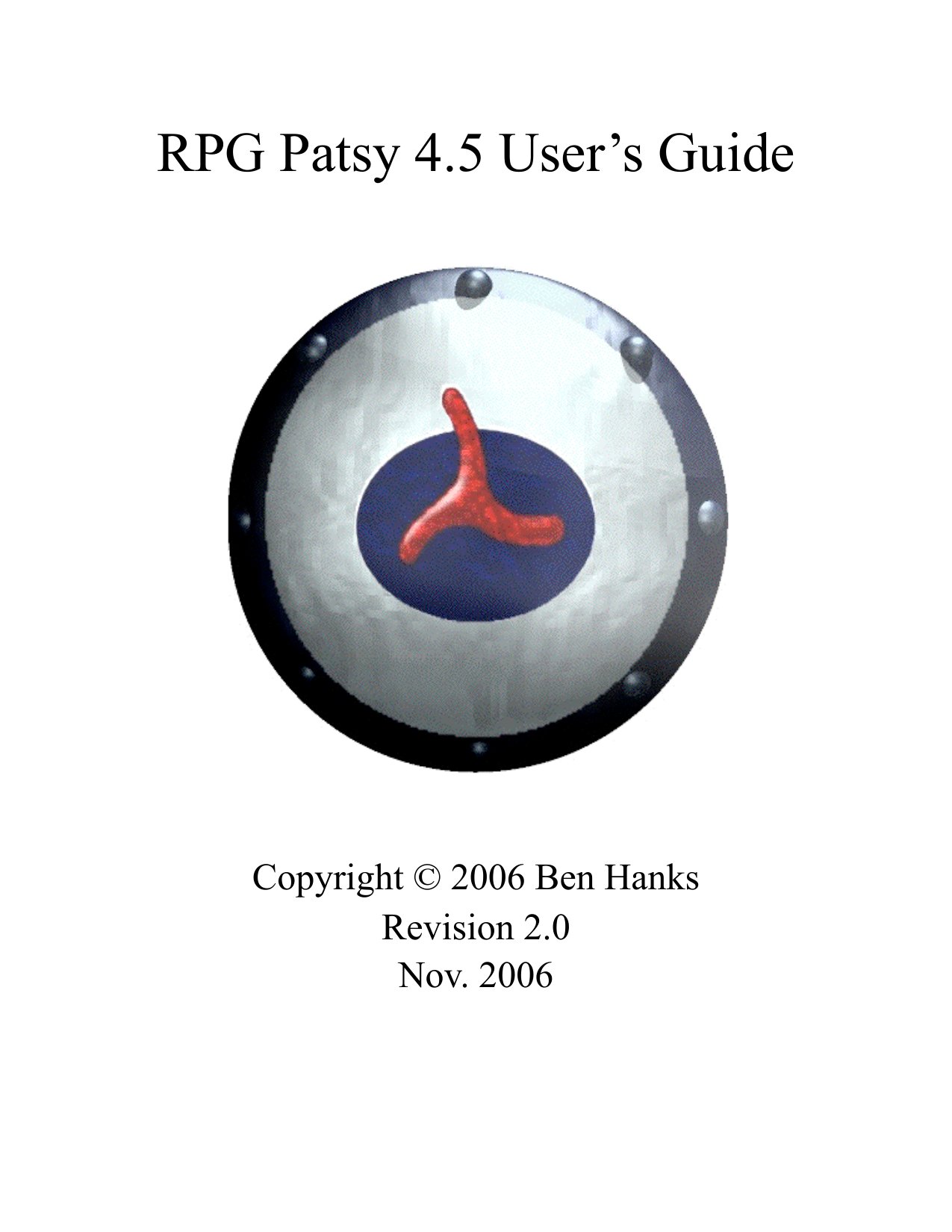 RPG Patsy 4.5 Manual