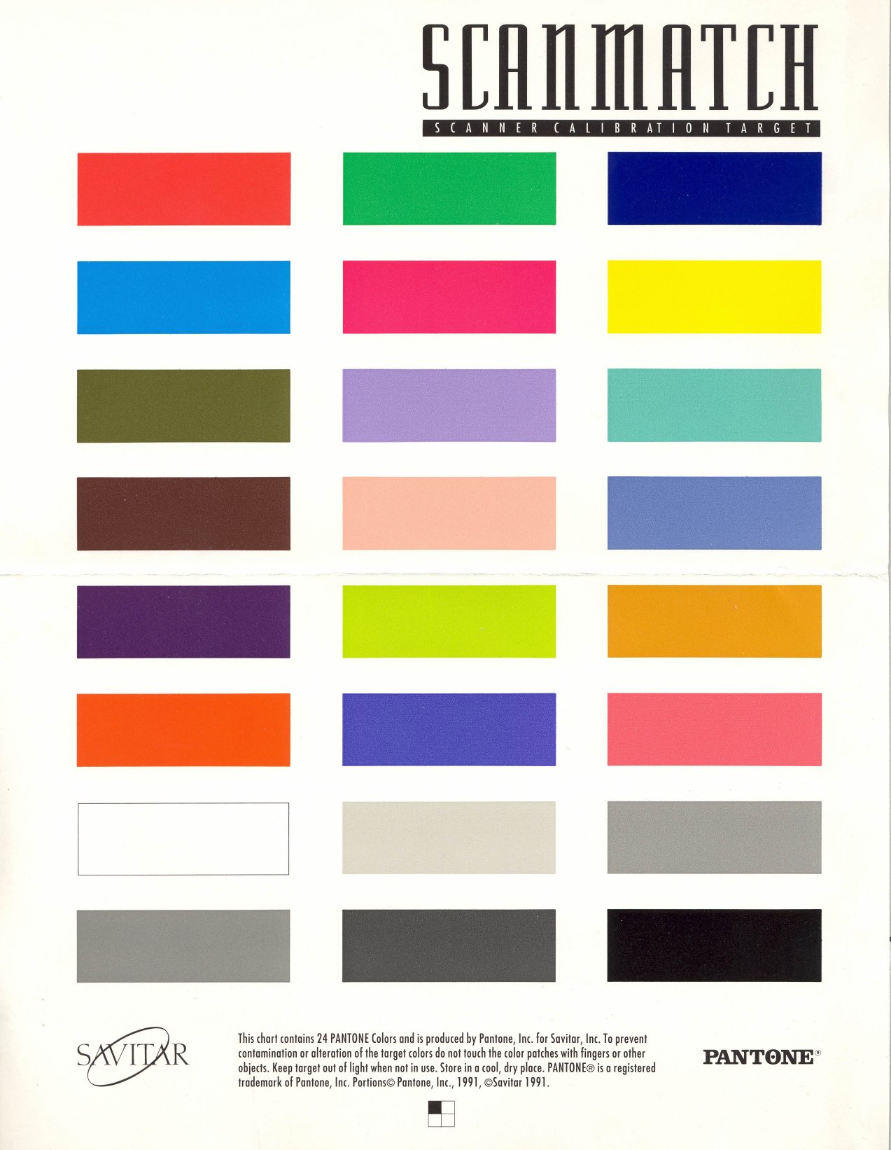 ScanMatch 2.0 Pantone target