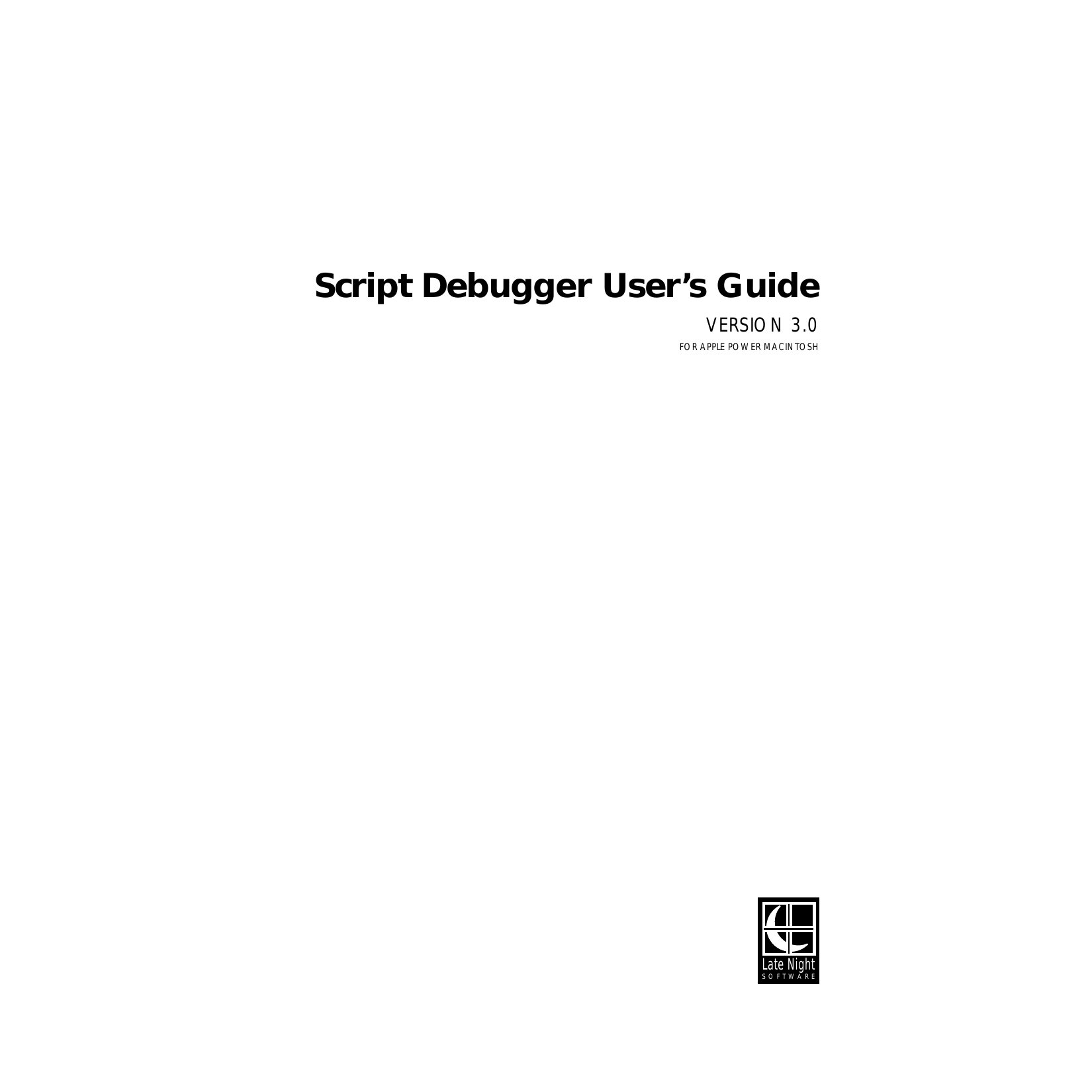 SD 3.0 Users Guide
