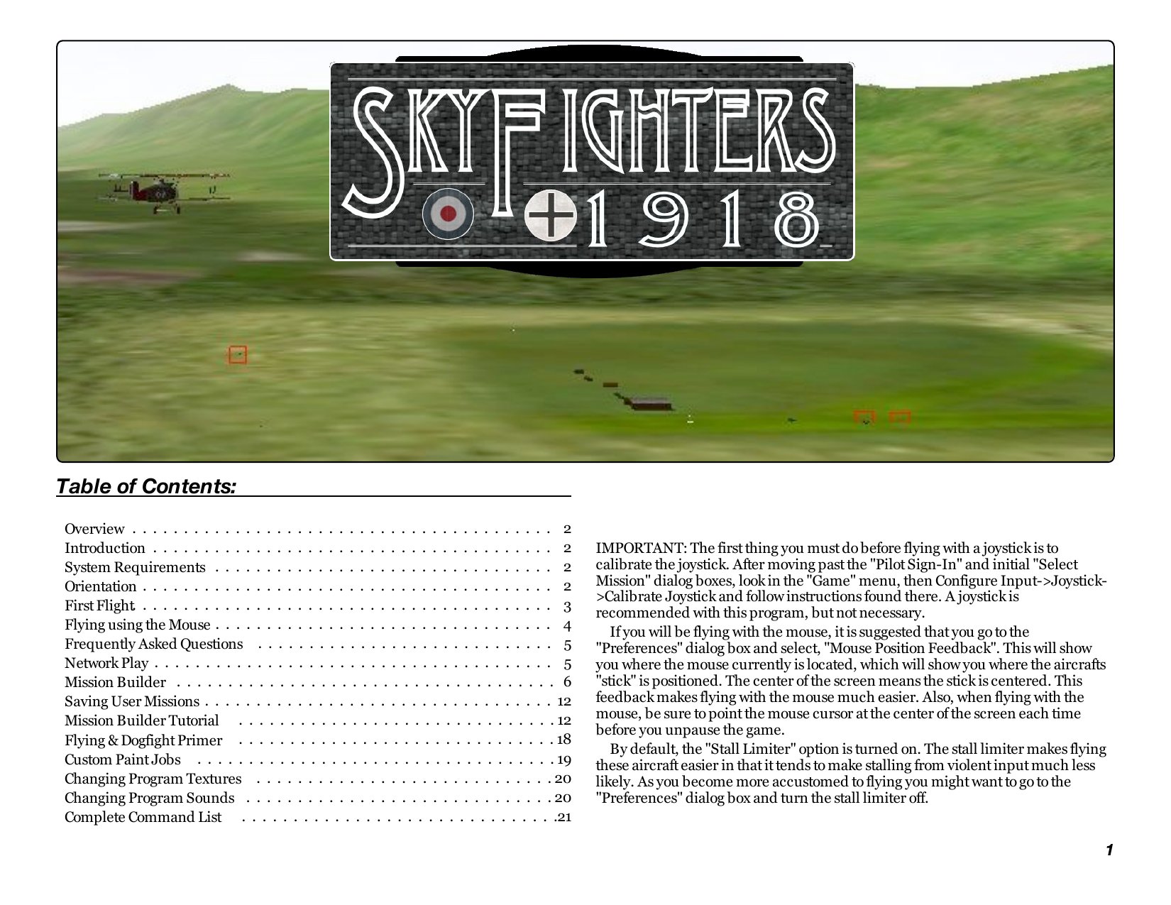SF1918 Manual