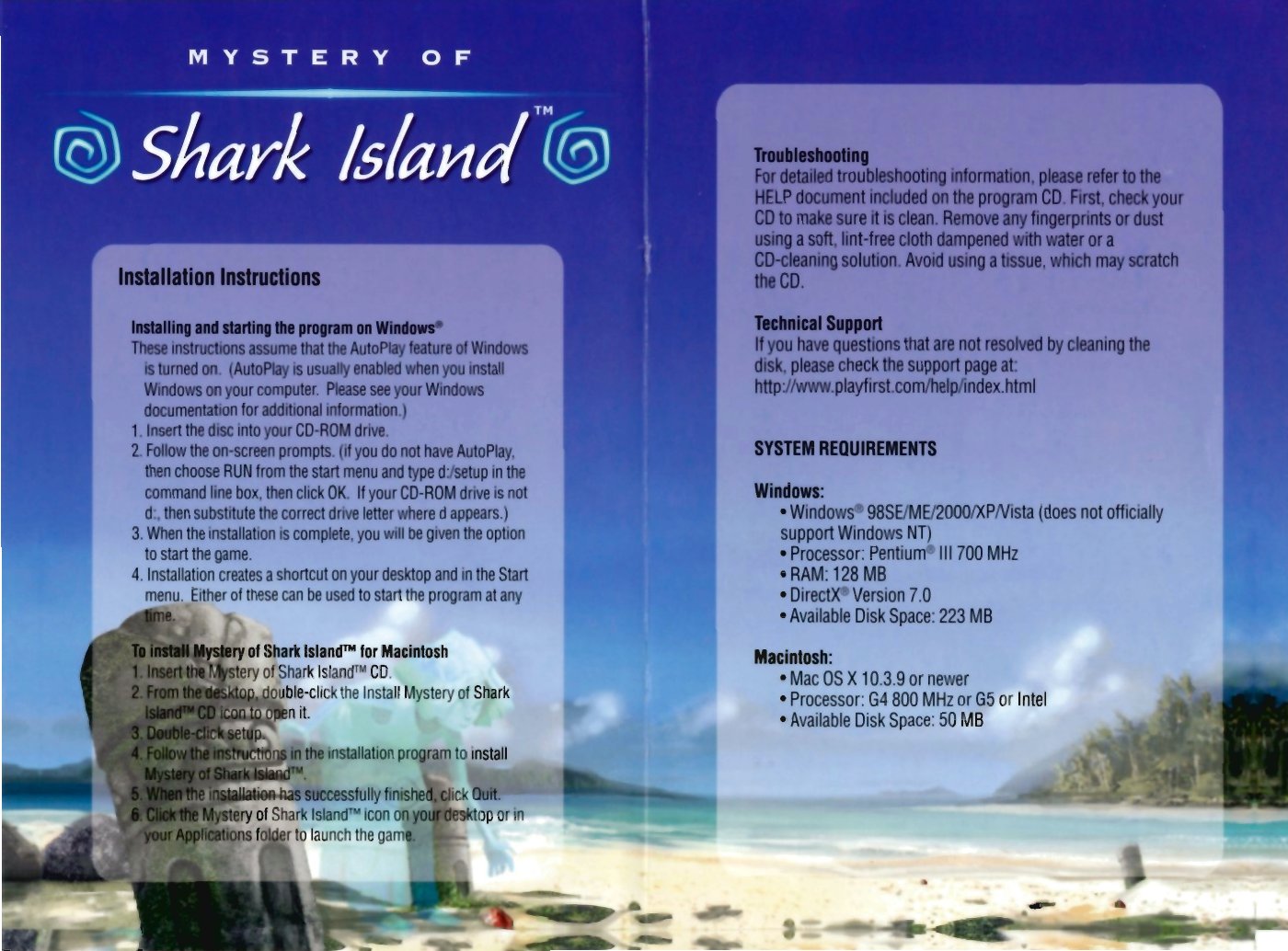 Shark Island Install Guide