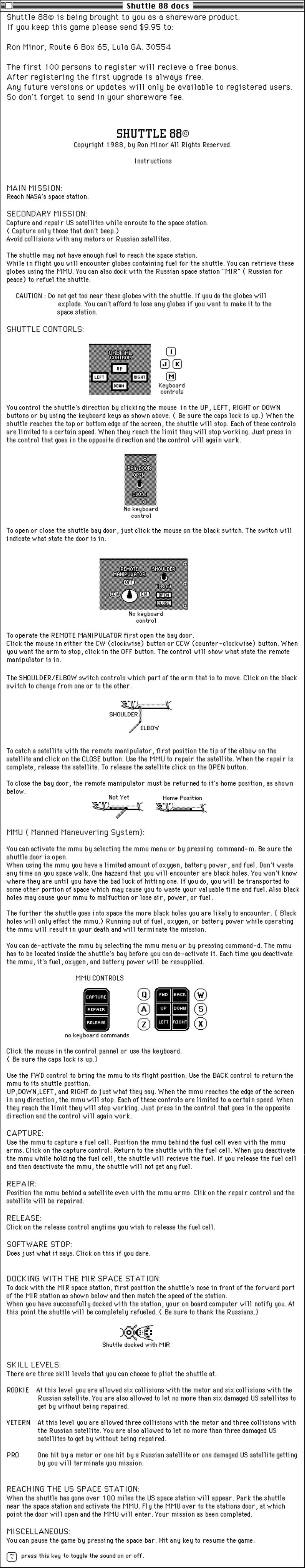 Shuttle 88 Docs