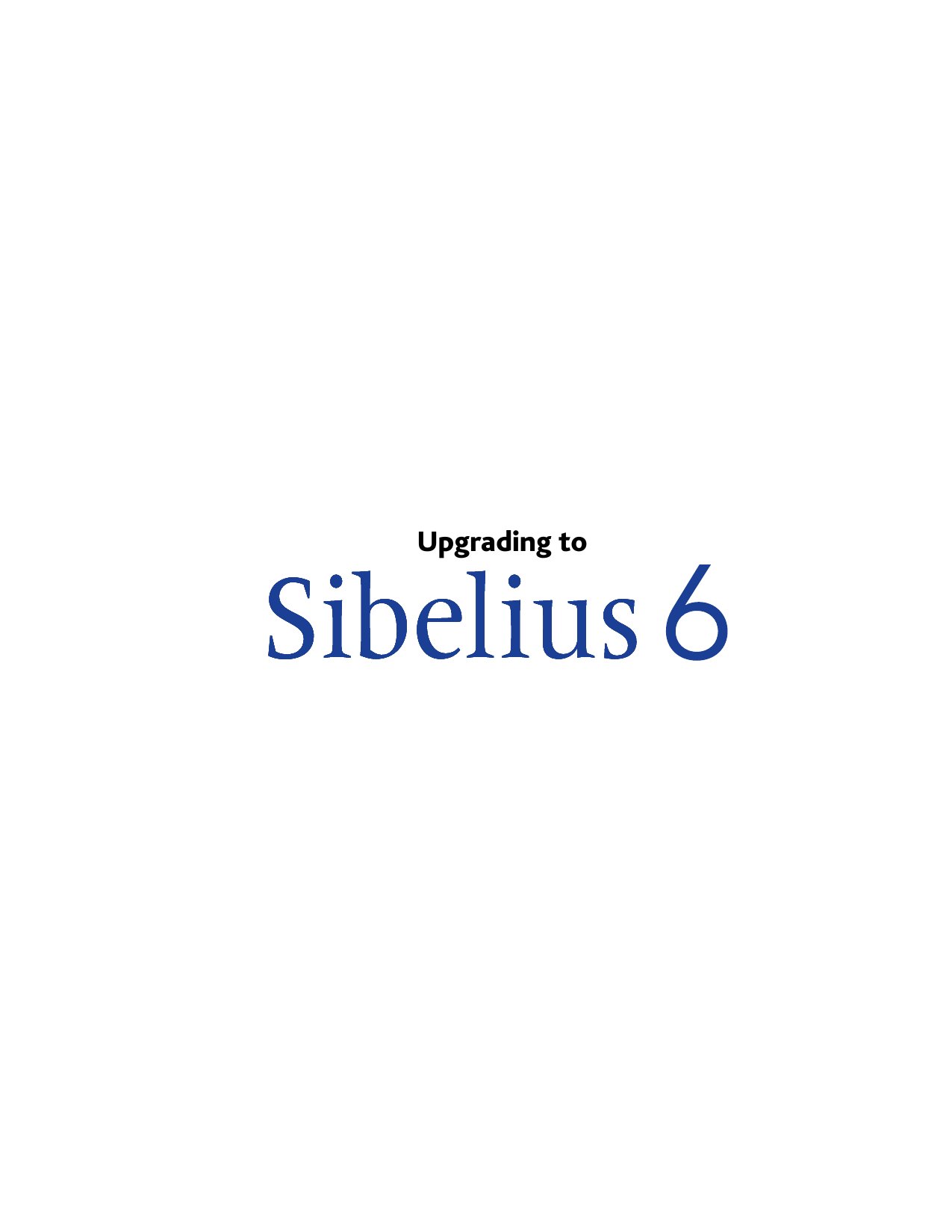 Sibelius 6 Whats New