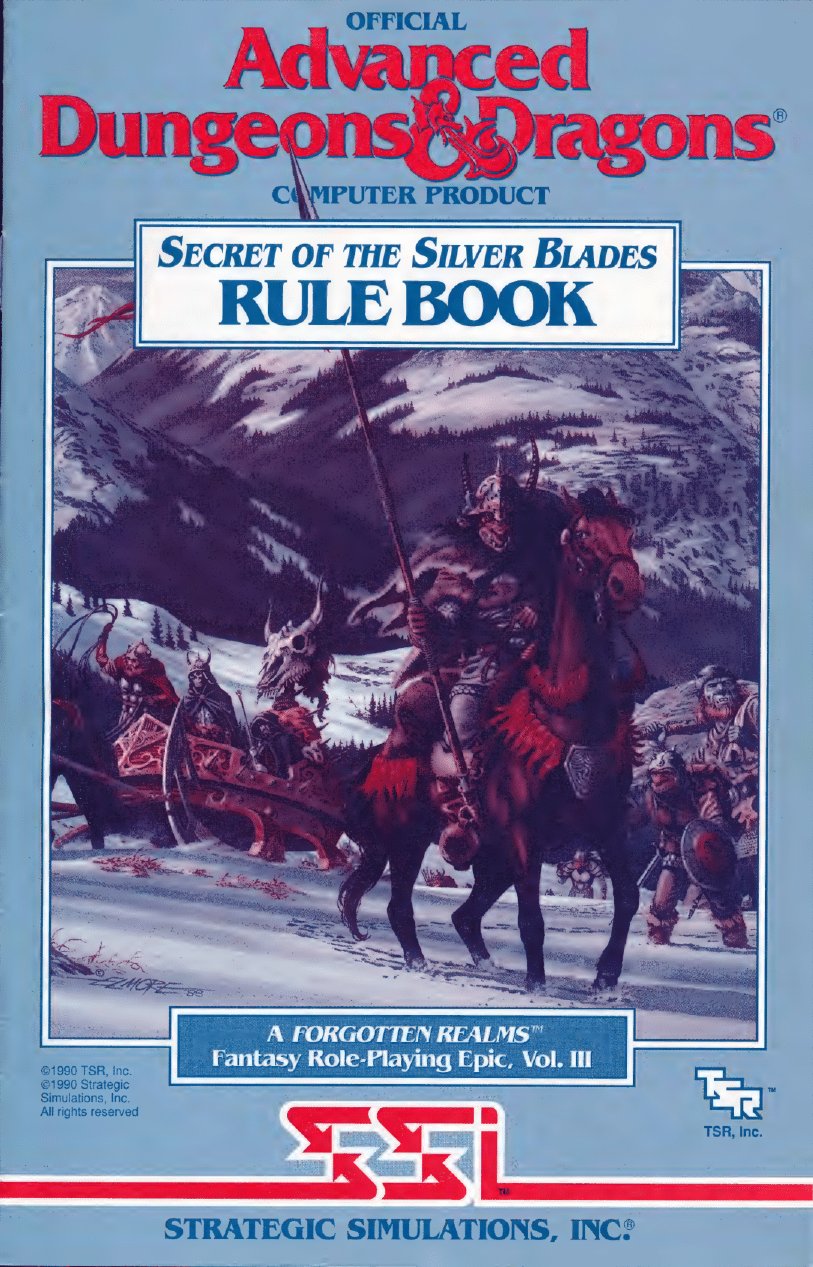SilverBlades rulebook