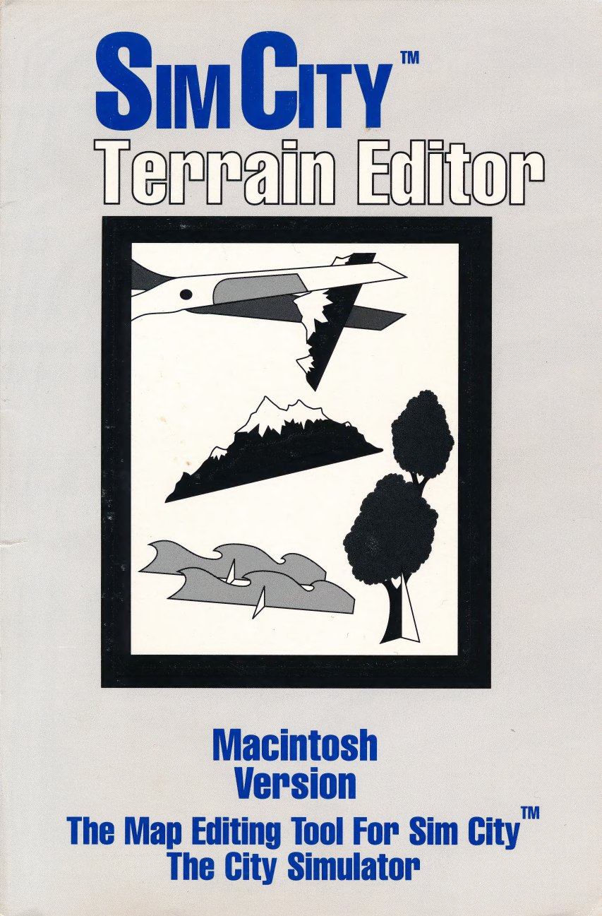 SimCity 1989 Mac manual