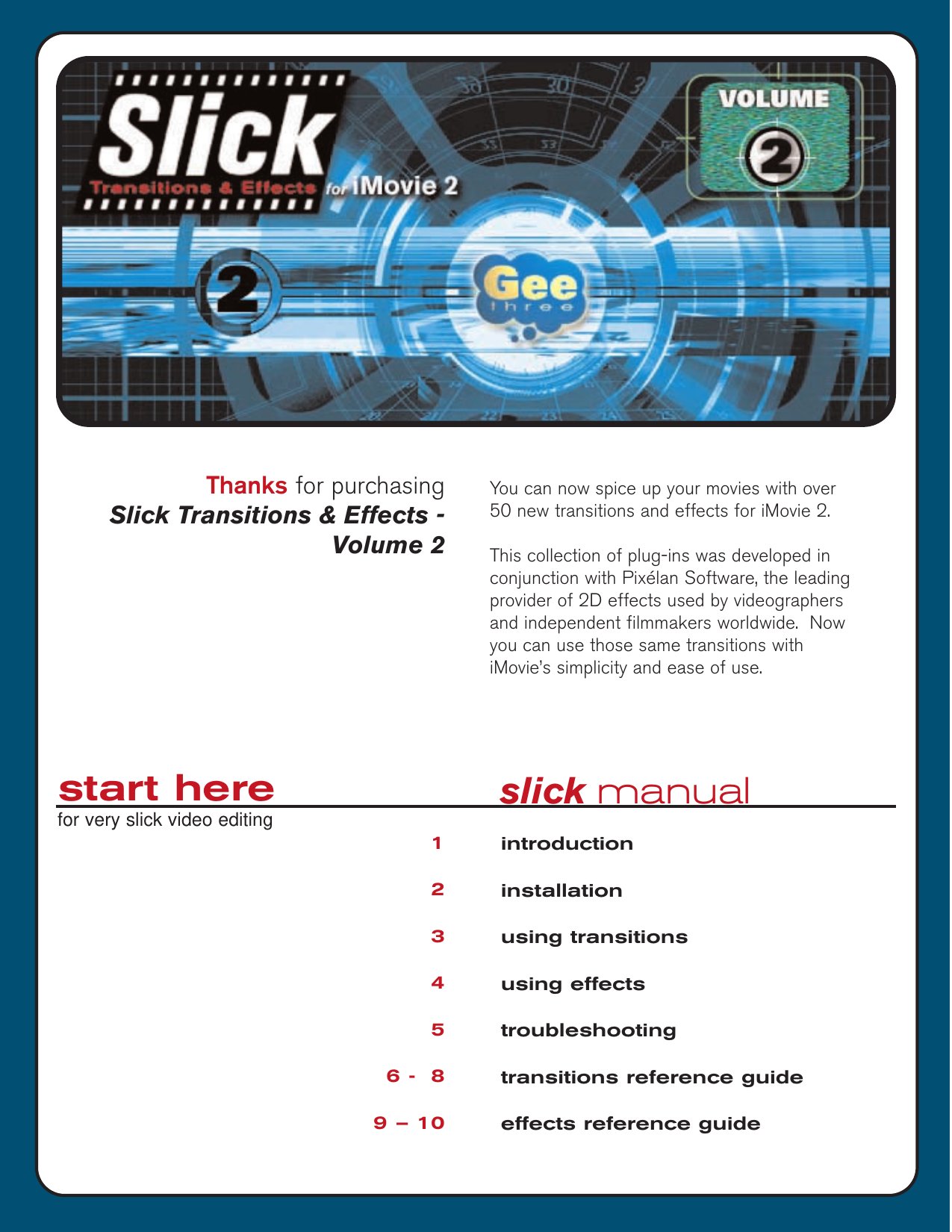 Slick 2 Manual