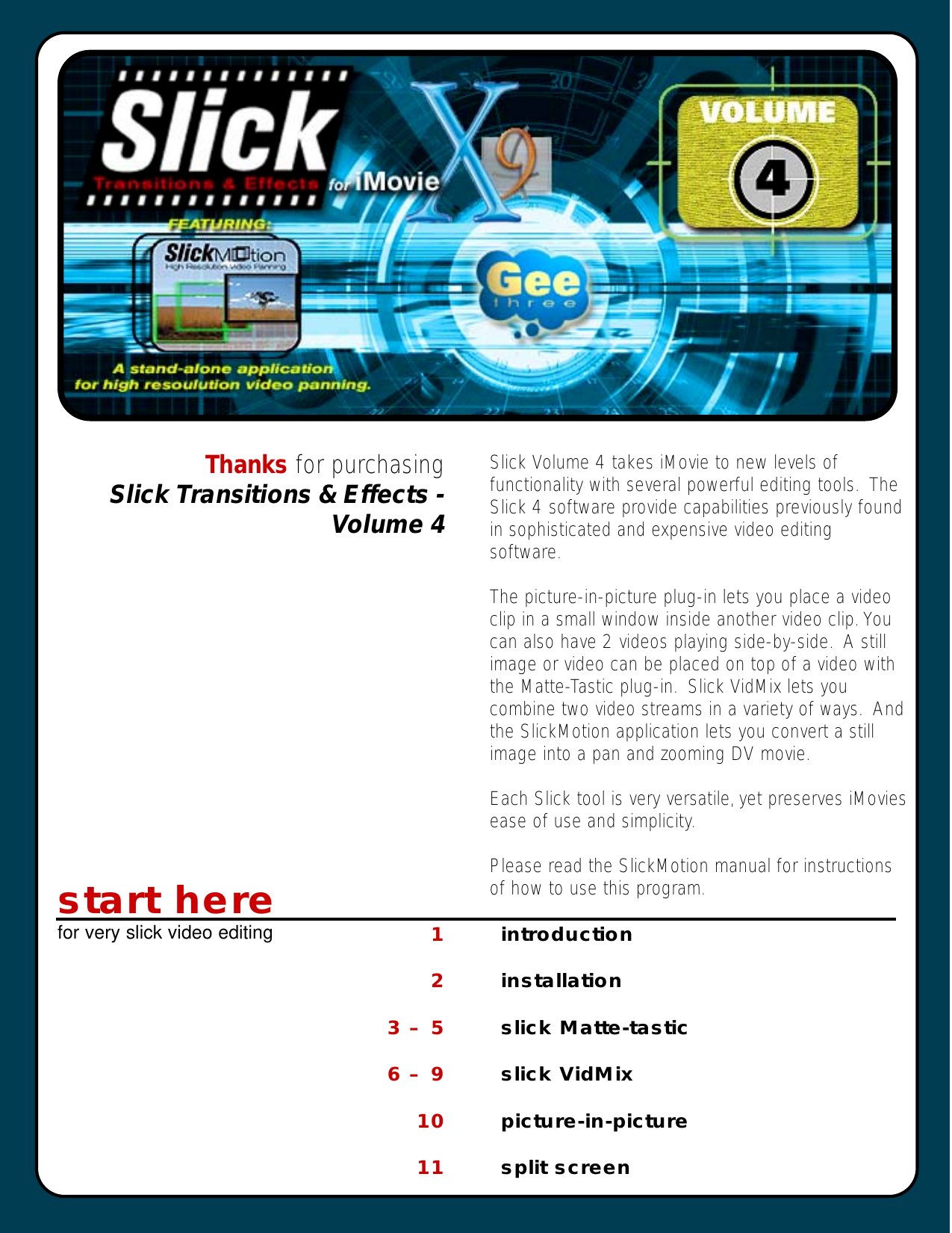 Slick Vol. 4 Manual