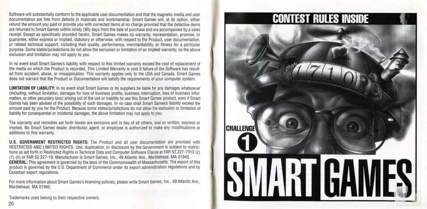 Smart Games 1 manual