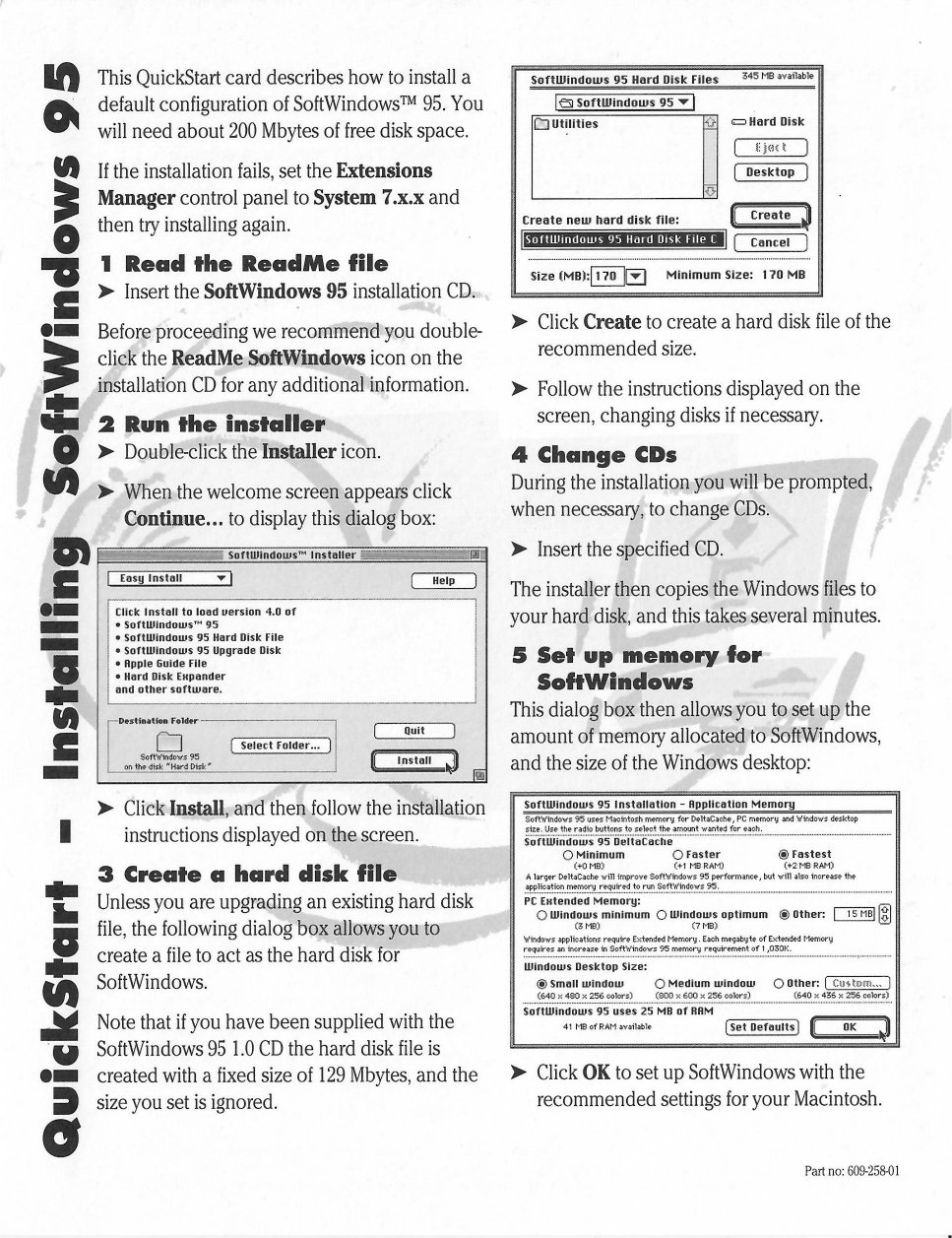 SoftWindows 95 QuickStart Guide