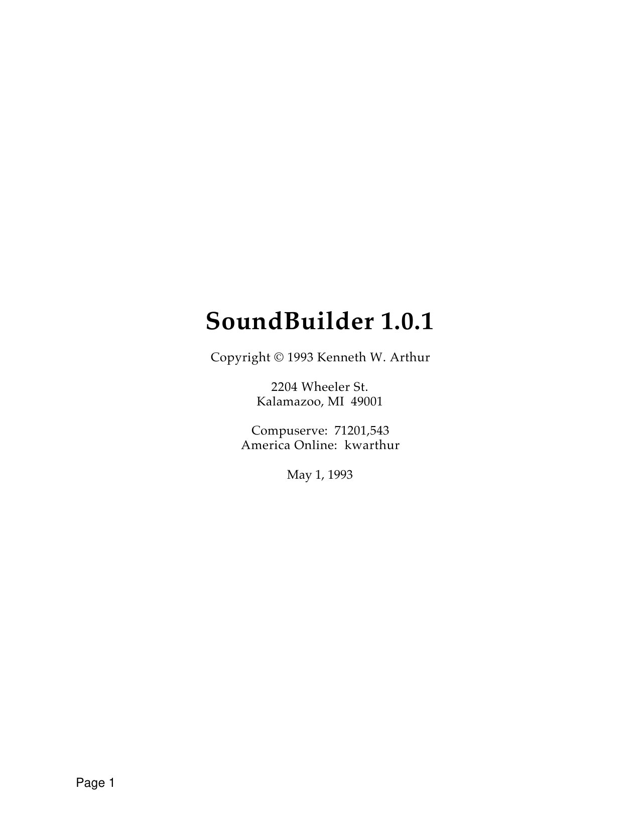 SoundBuilder Manual