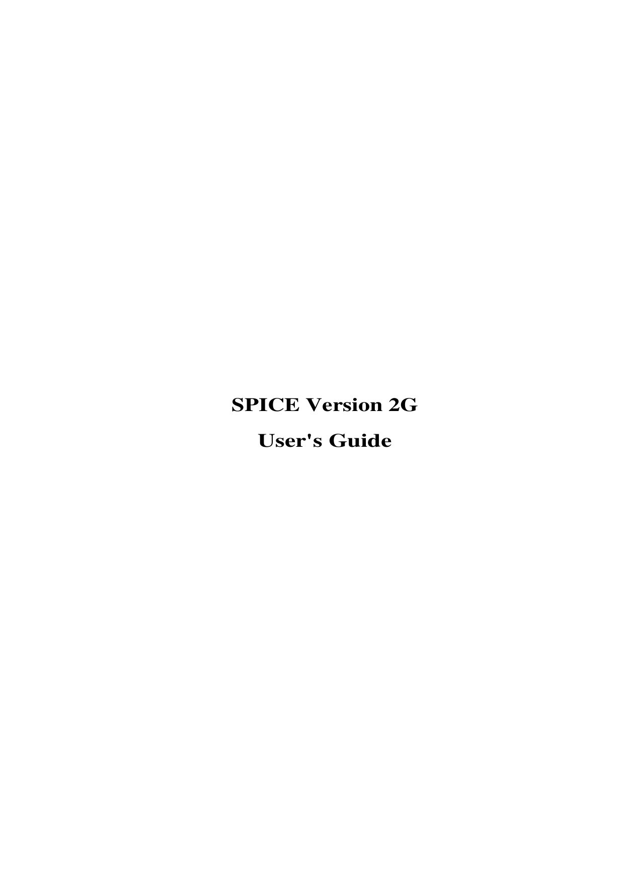 Spice80 Users Guide
