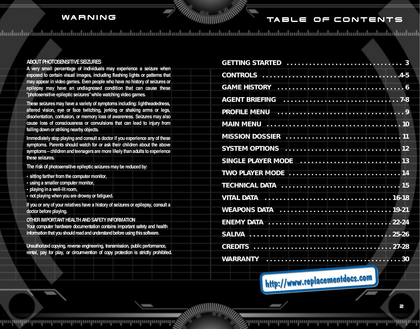 Spy Hunter Manual PC