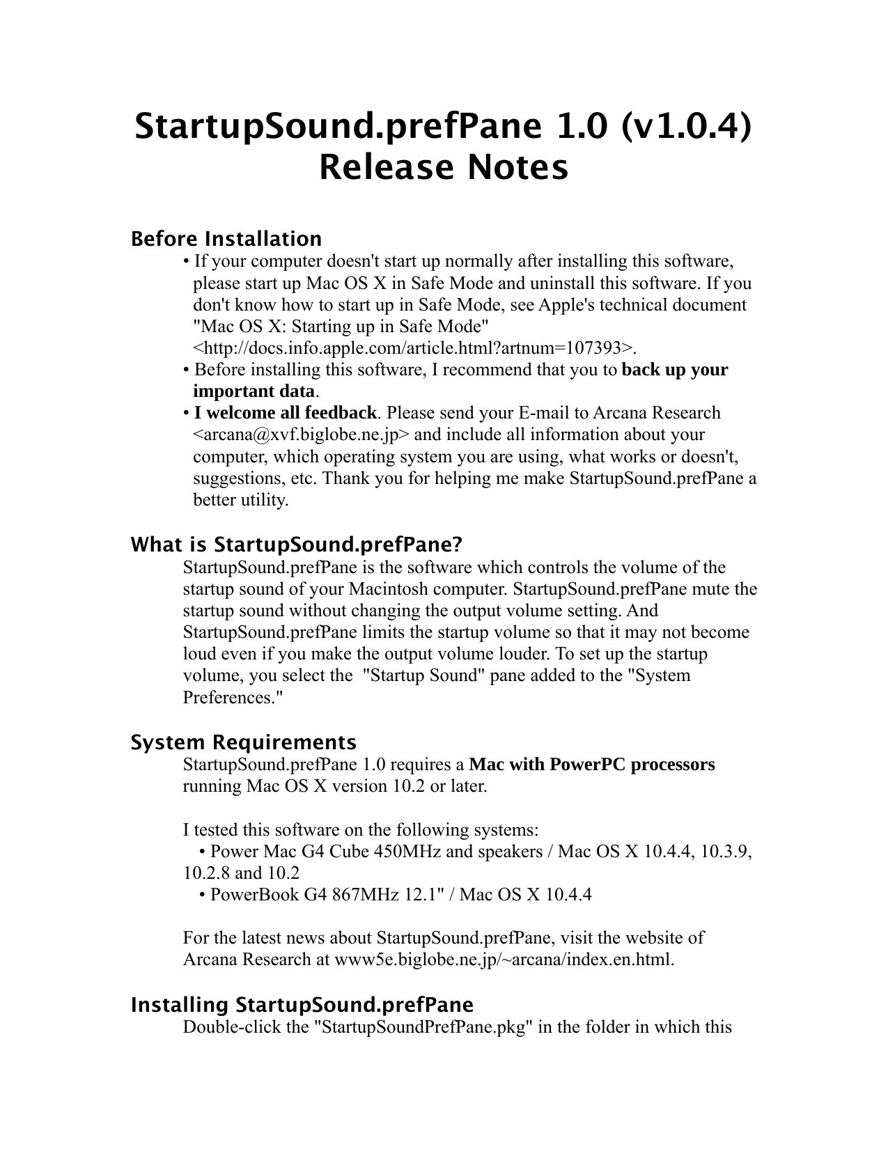 StartupSound 104 ReadMe