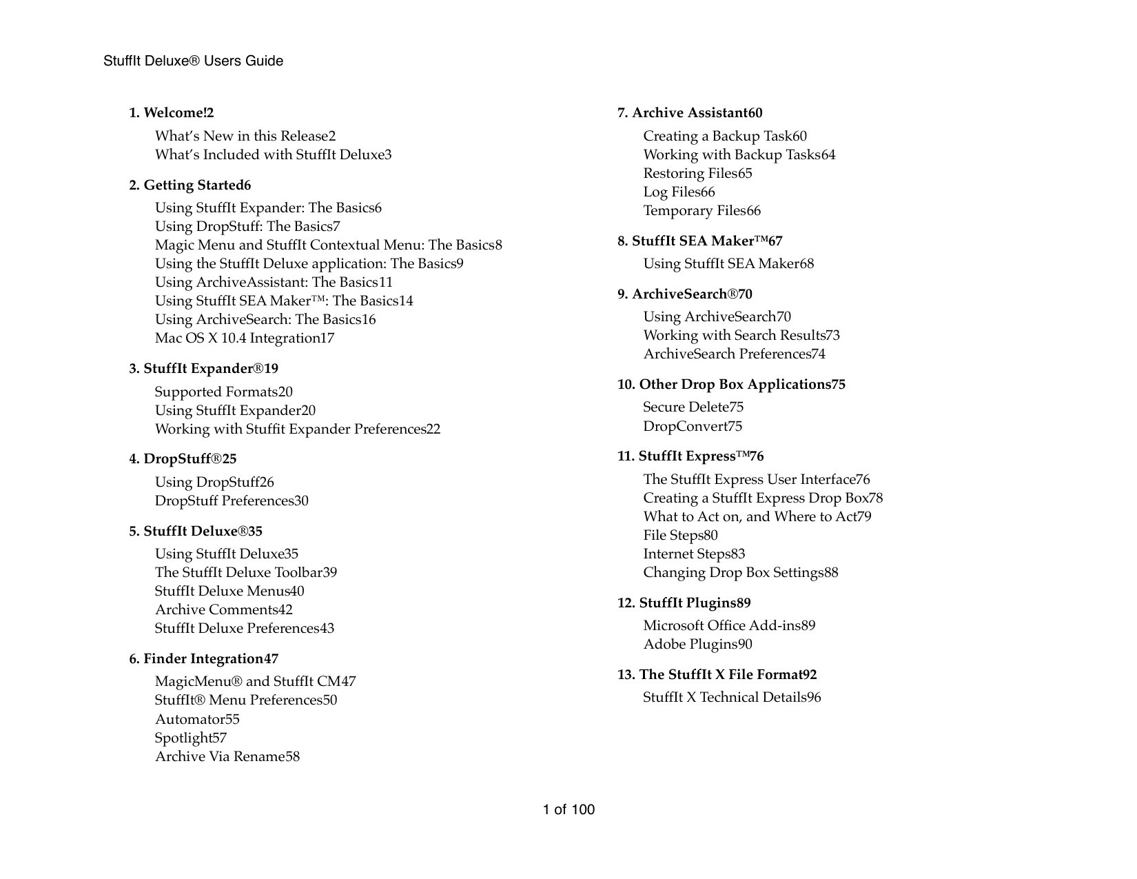 StuffIt Deluxe Users Guide