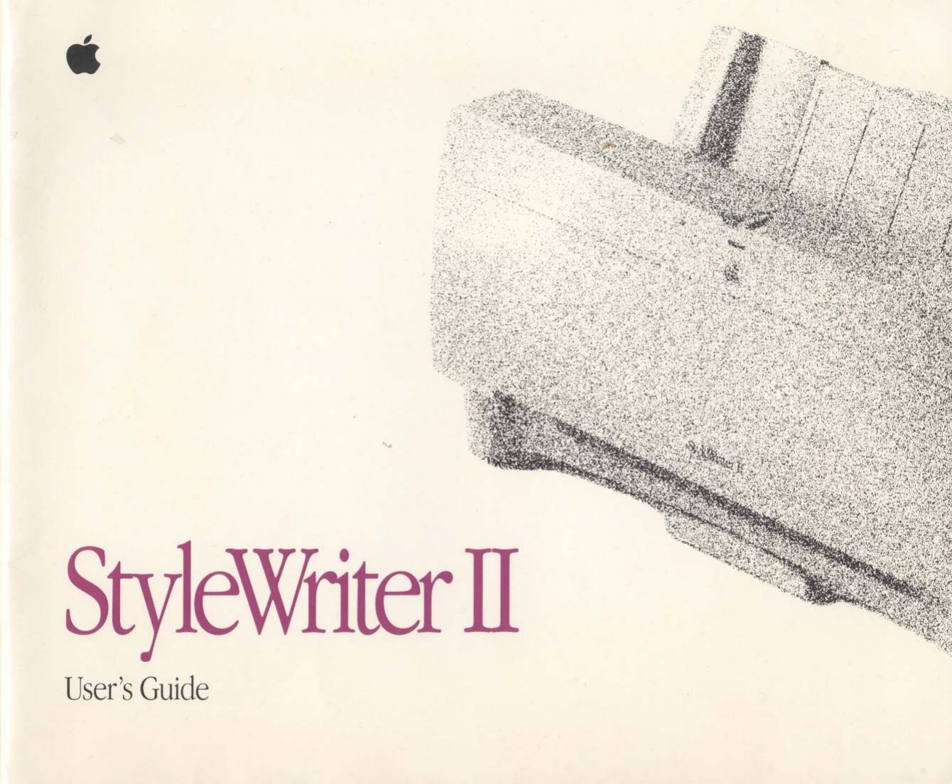 StyleWriter II Users Guide Z030 2637 A