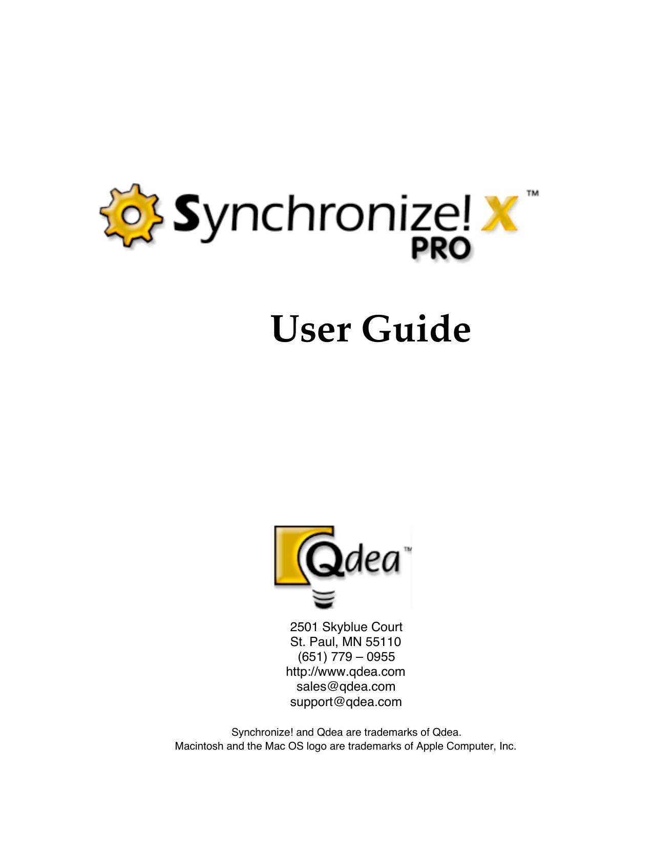 SyncProX User Guide 9th ed