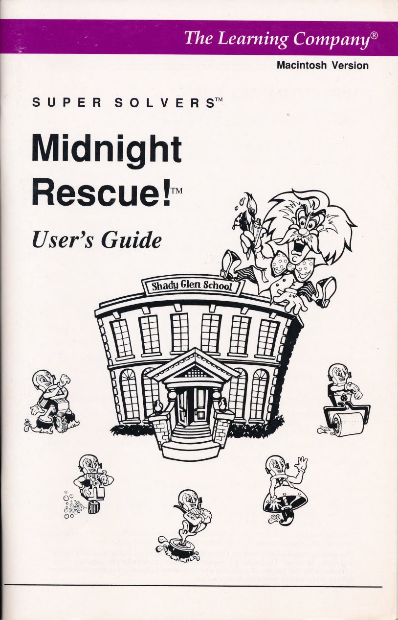 The Learning Company Super Solvers Midnight Rescue for Macintosh manual
