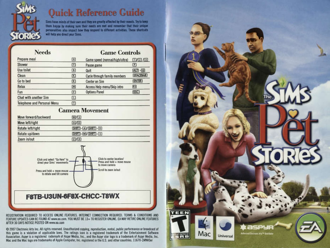The Sims Pet Stories manual