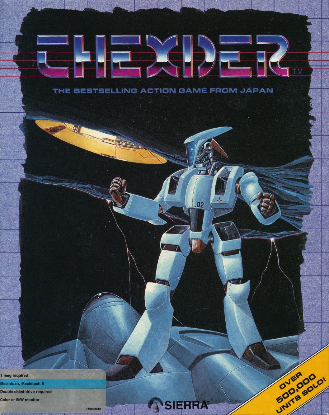 Thexder Macintosh manual