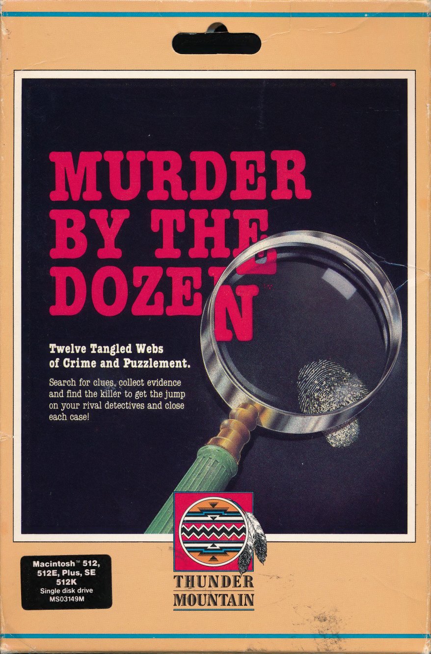Thunder Mountain Murder By The Dozen for Macintosh manual