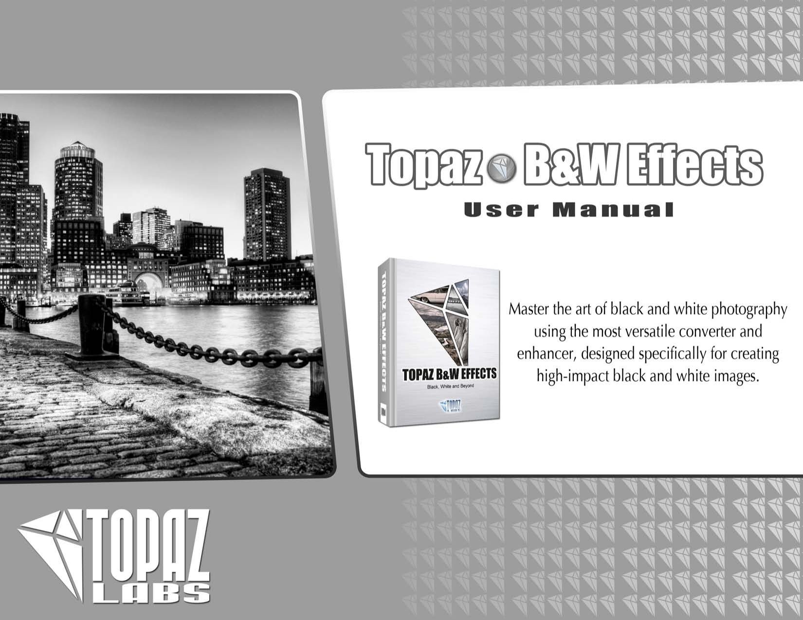 Topaz BW FX 1 Manual