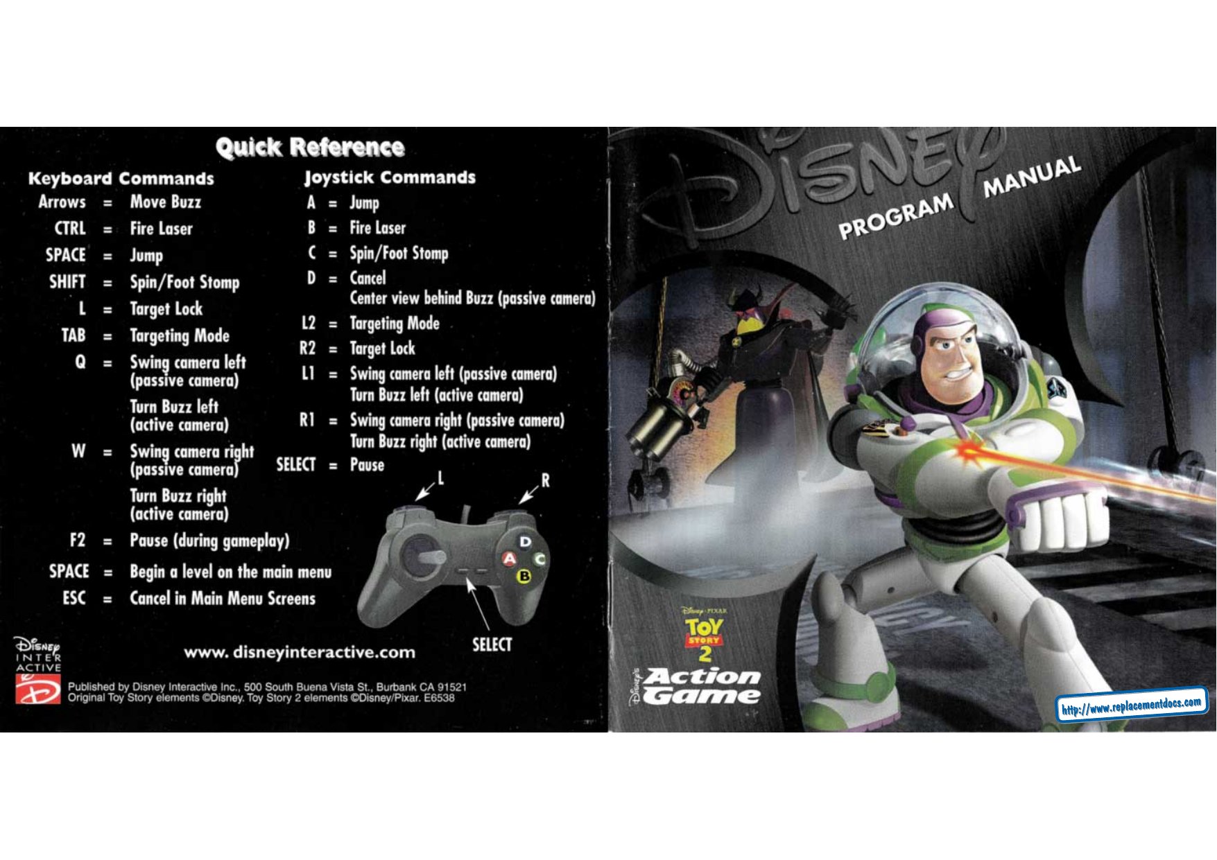 Toy Story 2 Manual