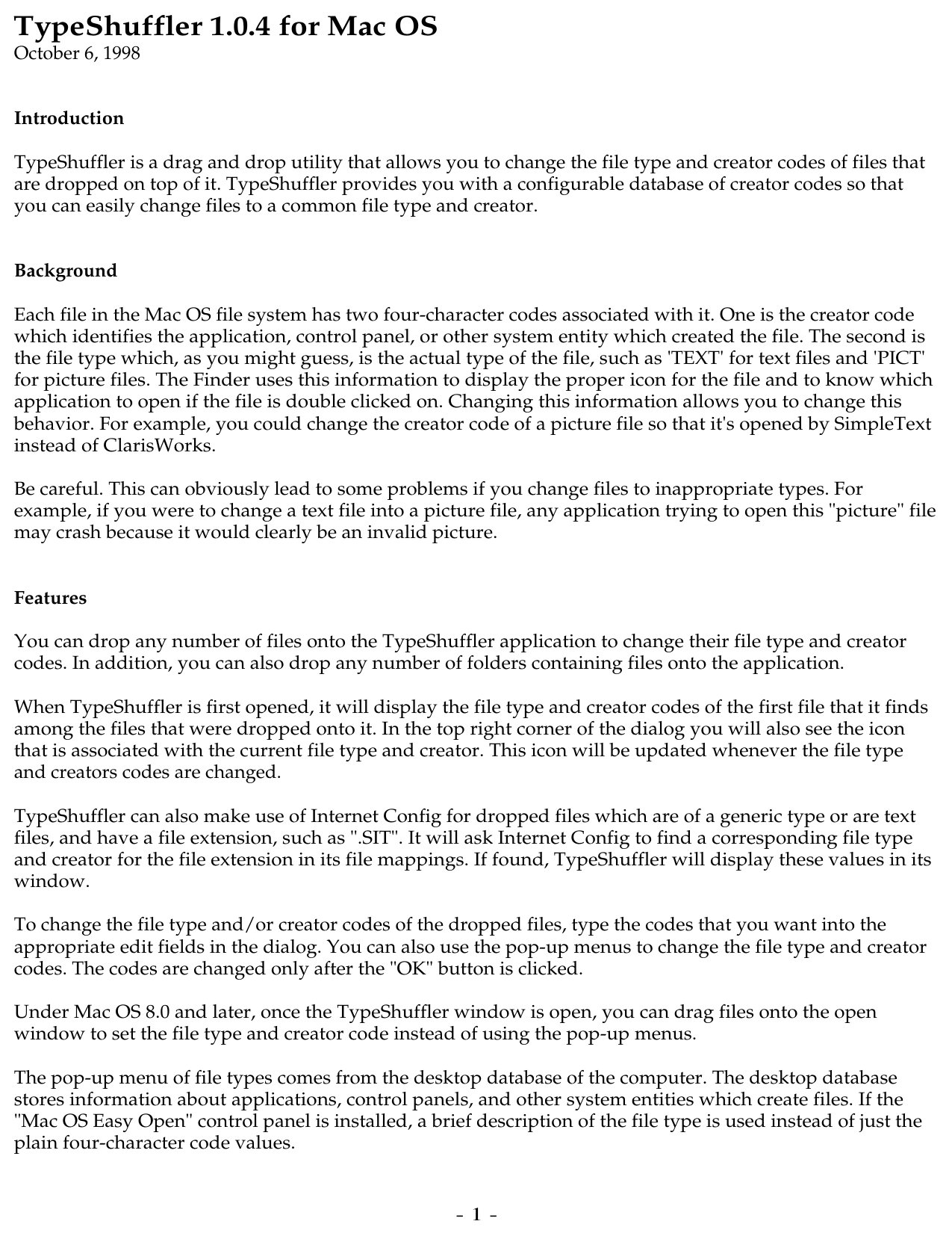 TypeShuffler ReadMe