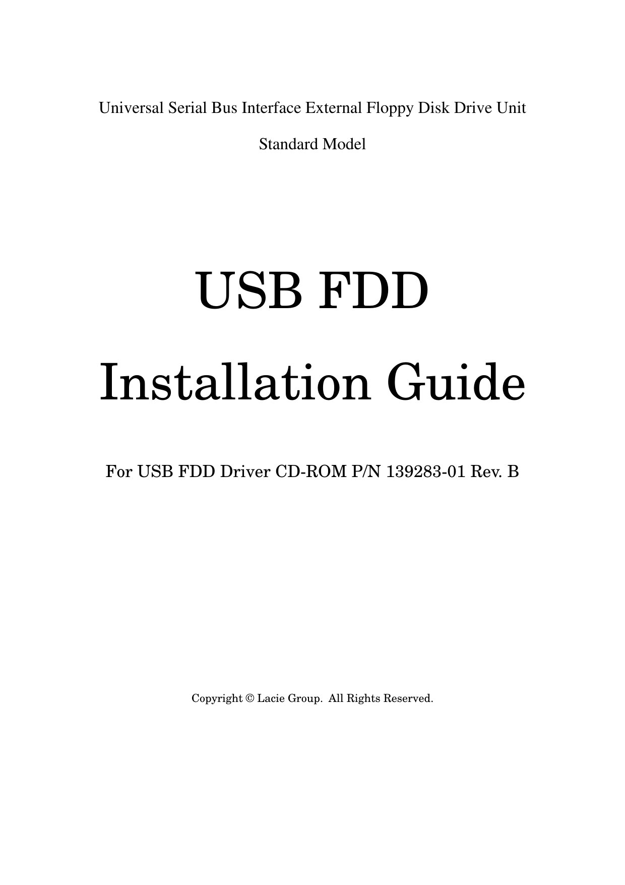 USB FDD ReadMe