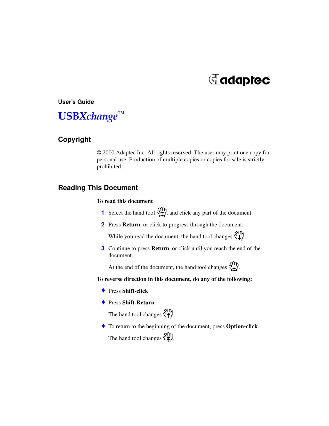 USBXchange Users Guide